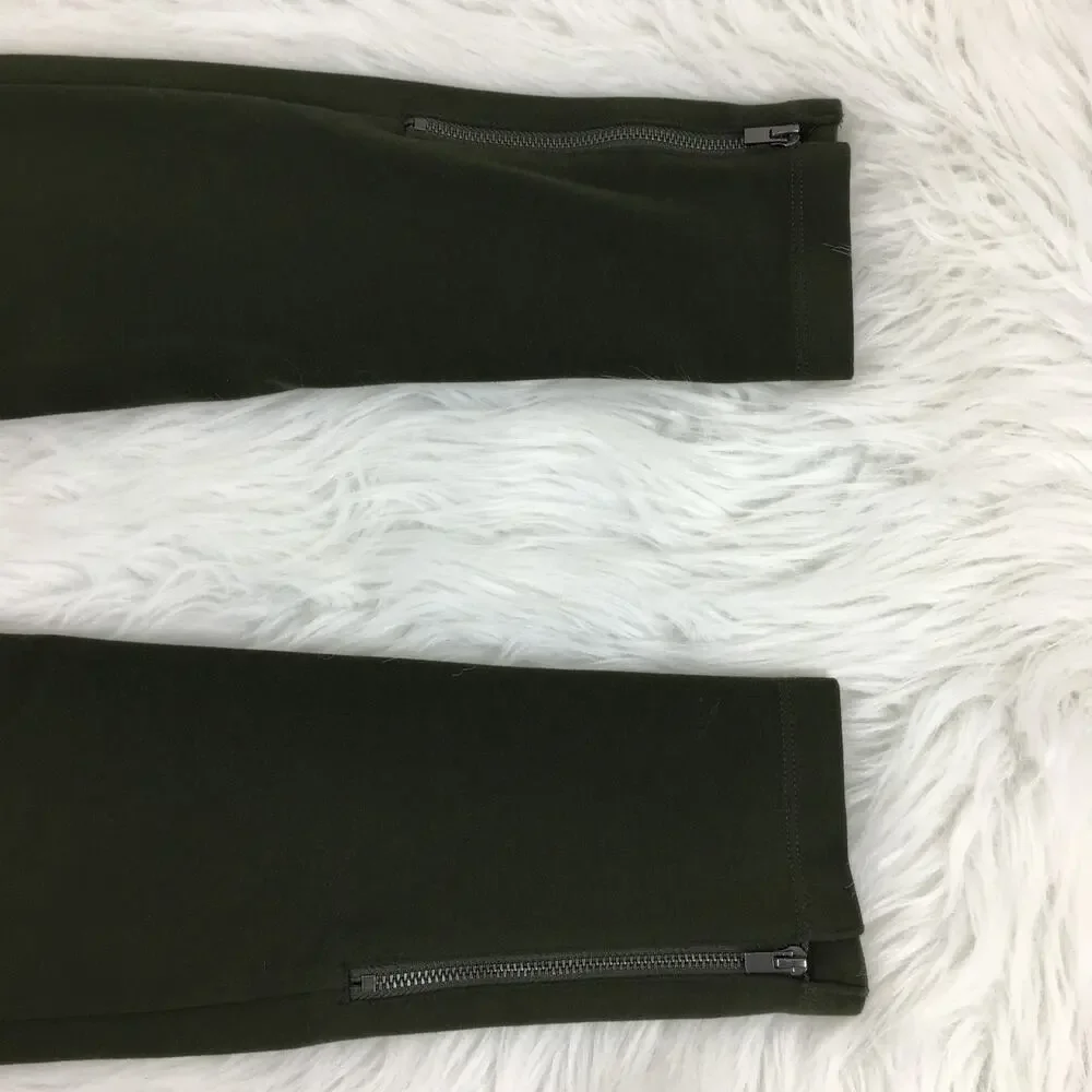 Old Navy Green Moto Leggings Royal Pine Stretch XL 14